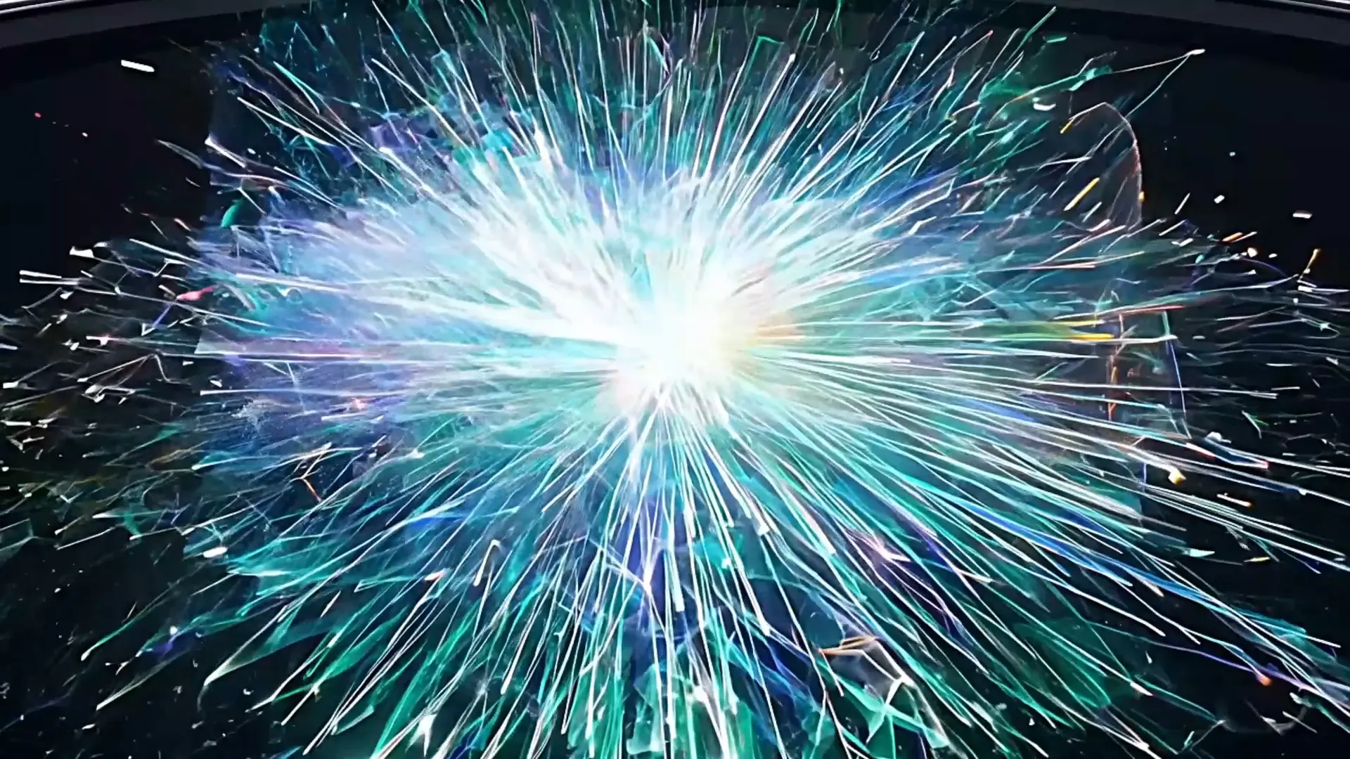 Explosive Particle Burst Overlay for Sci-Fi Logo Animation